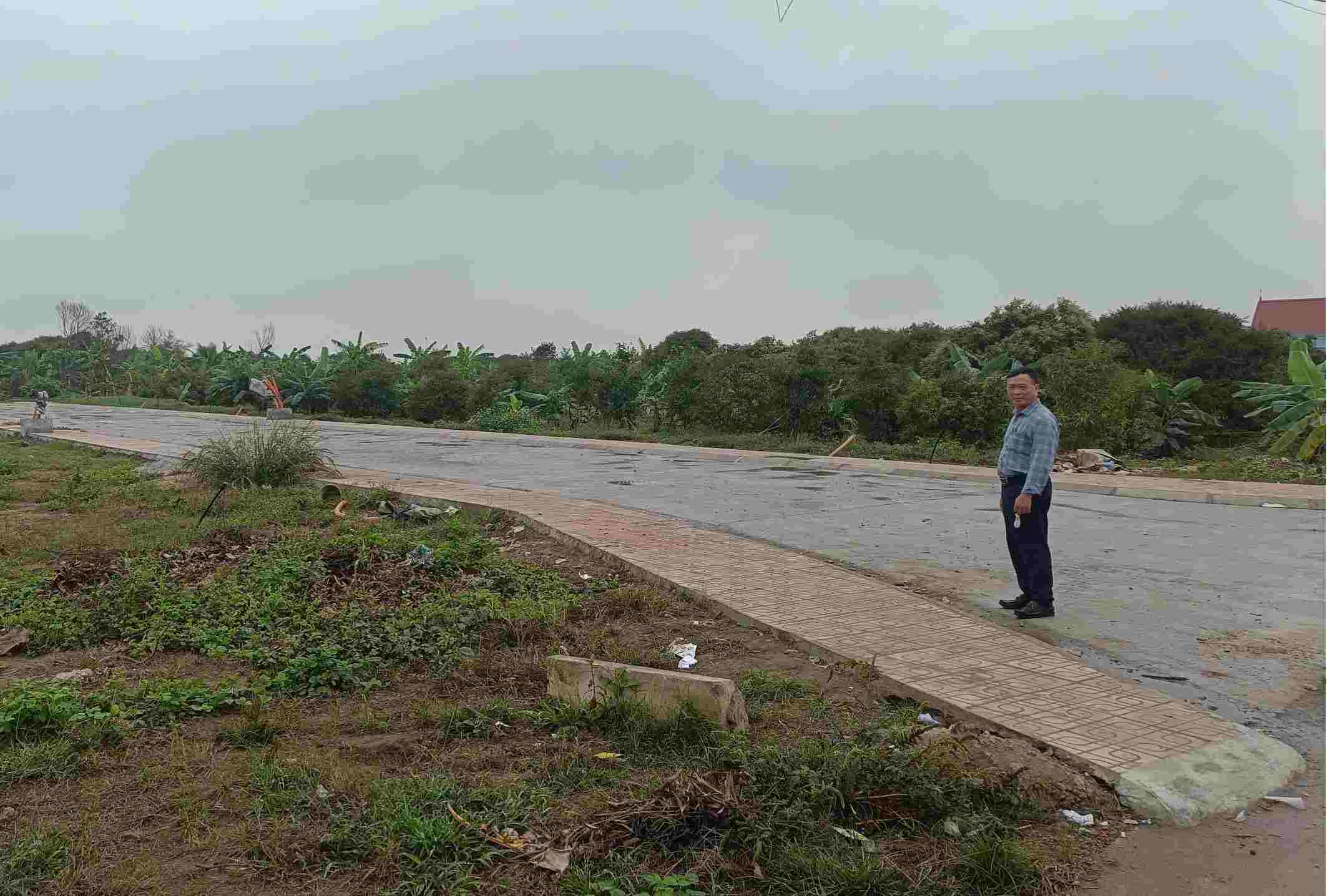 Khu vuc tai dinh cu cho cac ho dan sat lo o xa Bat Trang. Anh: Mai Dung