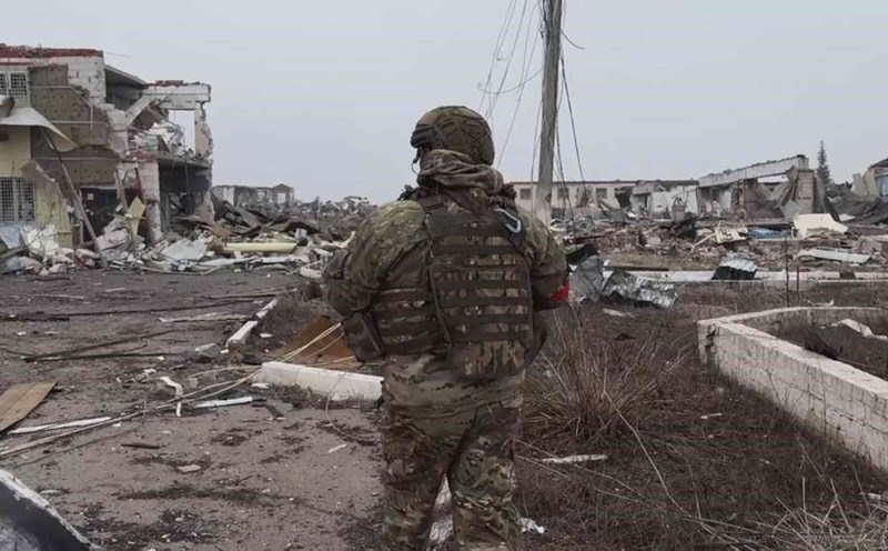 Scene of the strategic town of Sudzha in Kursk province (Russia) on March 13, 2025. Photo: Xinhua