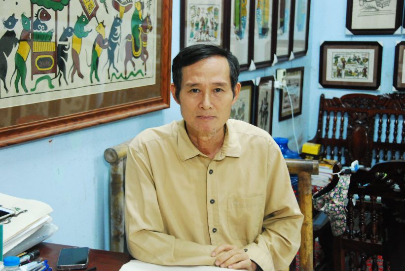 Nghệ nhân ưu tú Nguyễn Hữu Quả. Ảnh: Huyền Chi