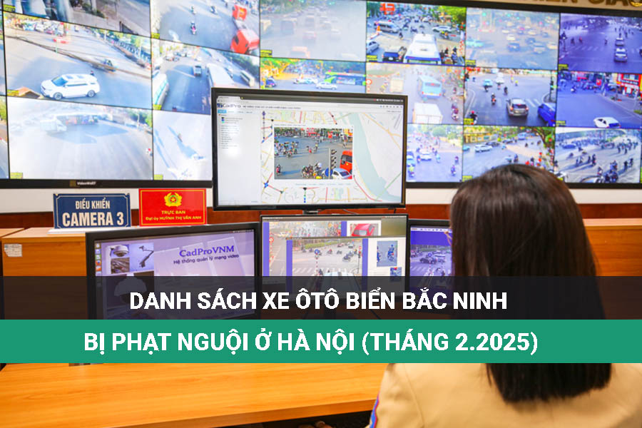List of Bac Ninh beach cars fined in Hanoi