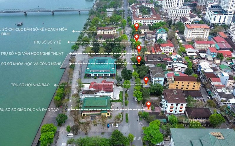 Abandoned headquarters located in special locations of Hue City