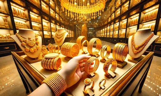 Giá vàng neo cao giữa lo ngại địa chính trị và kinh tế, nhà đầu tư tiếp tục tìm đến kênh trú ẩn an toàn. Ảnh minh họa: Phan Anh