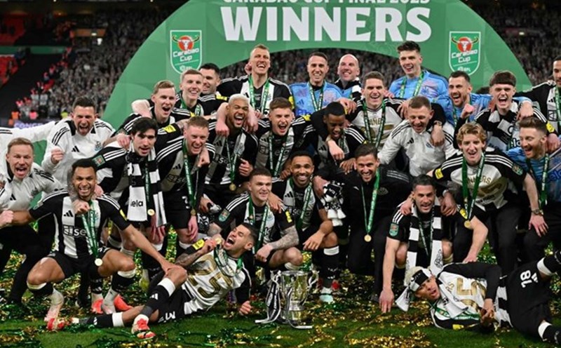 Newcastle became the new king of the Carabao Cup after defeating defending champions Liverpool. Photo: AFP