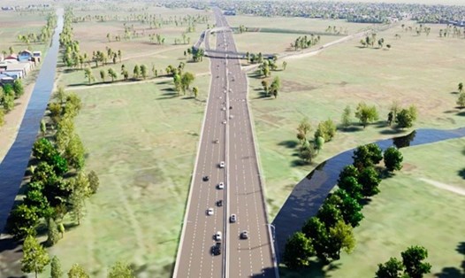 Phối cảnh cao tốc TPHCM - Mộc Bài khi hoàn thành. Ảnh: Ban Giao thông TPHCM