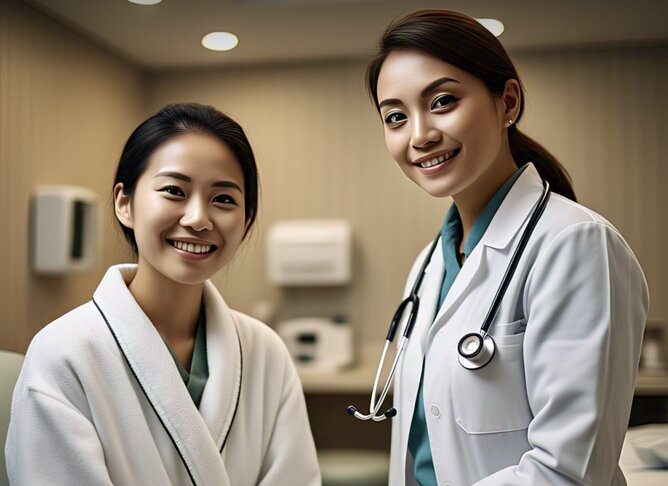 Taking care of women's health. Photo: AI