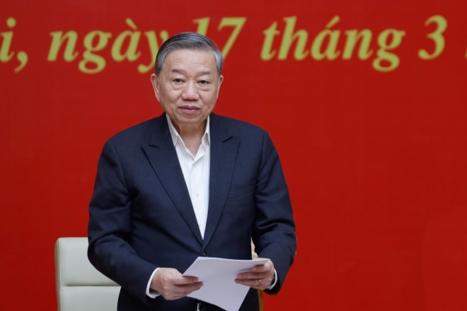 General Secretary of the Party Central Committee To Lam. Photo: VGP/Nhat Bac