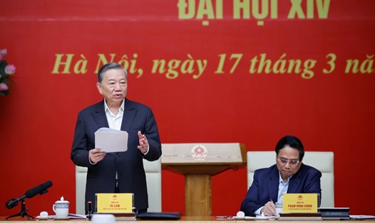 Tổng Bí thư Tô Lâm nói về việc sắp xếp lại tổ chức bộ máy, đơn vị hành chính các cấp. Ảnh: VGP/Nhật Bắc