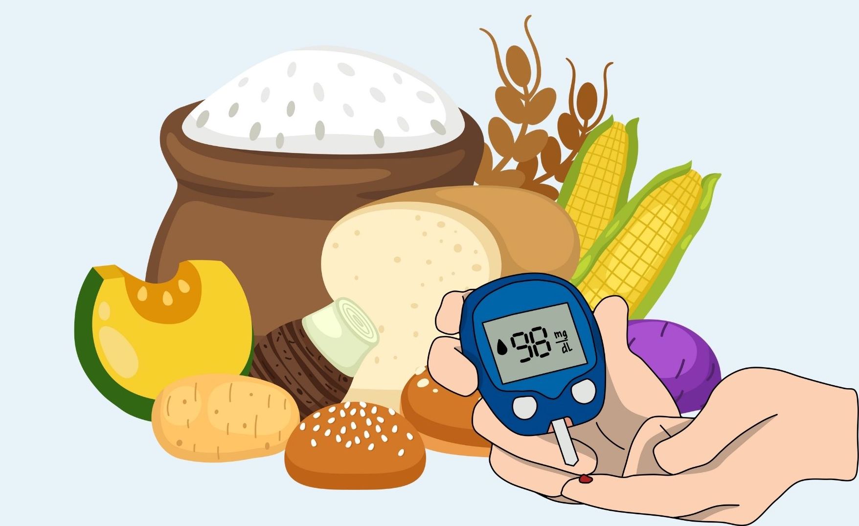 The impact of a low-carb diet on blood sugar. Graphics: Linh Dan