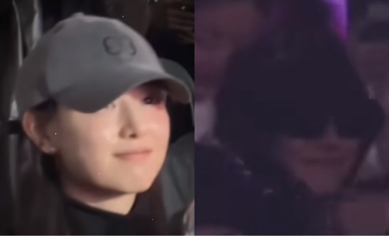 Kim Ji Won and G-Dragon appeared at aespa's concert. Photo: Cut from video