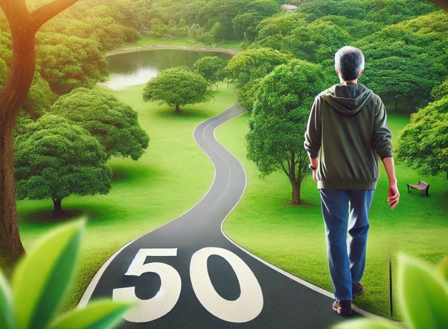 Walking helps reduce belly fat. Photo: AI