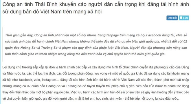 Thành lập Tổ xử lý tin giả tỉnh Thái Bình