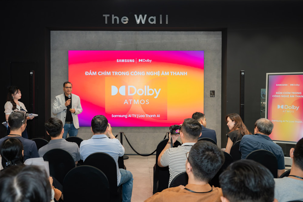 Sự kiện trải nghiệm công nghệ Dolby – Samsung được tổ chức tại không gian hiện đại của Samsung 68. Ảnh: DN cung cấp