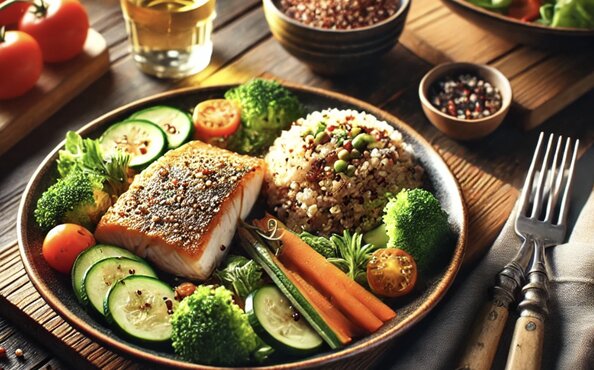 Lose weight for dinner with fish. Photo: AI