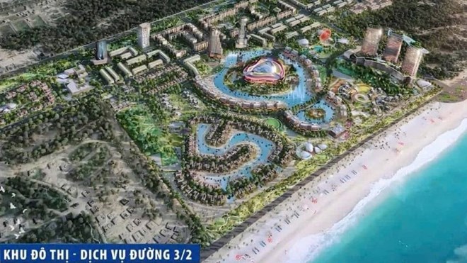 Illustrative perspective of the project " urban area of Road 3.2" in Vung Tau City. Photo: TPVT People's Committee