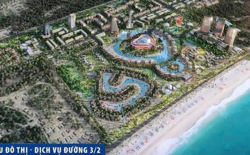 Illustrative perspective of the project " urban area of Road 3.2" in Vung Tau City. Photo: TPVT People's Committee