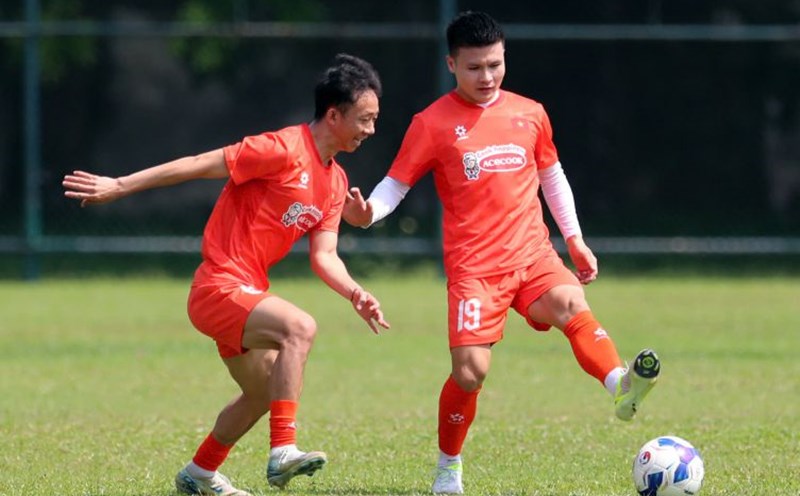 The Vietnam team will play a friendly match with Cambodia on March 19. Photo: Thanh Vu