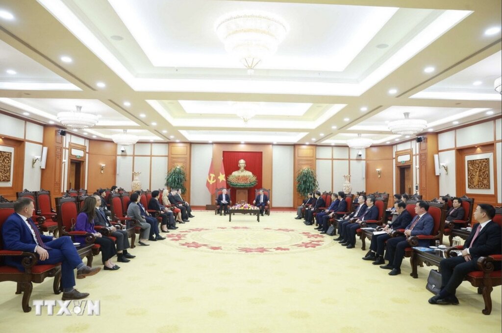 The US business delegation affirmed that they will continue to support and accompany Vietnam to achieve development goals in the new period. Photo: VNA