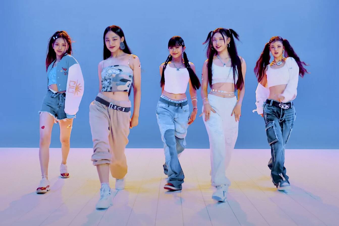Girl group NJZ (formerly NewJeans). Photo: cut from video