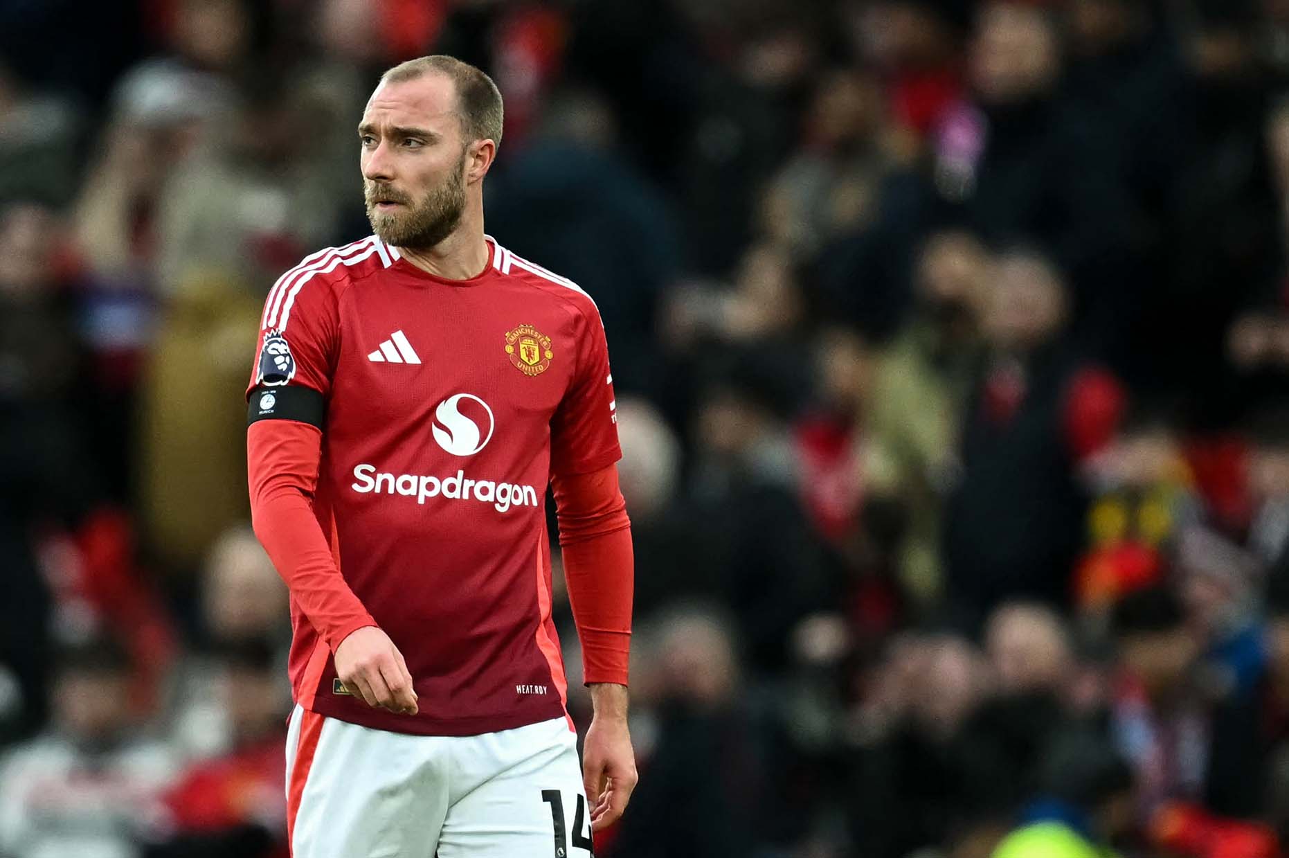 Christian Eriksen will leave Man United this summer. Photo: AFP