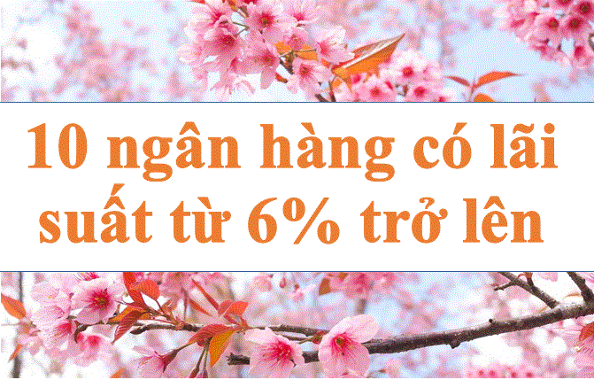 10 banks listed interest rates from 6% or higher. Photo: Ha Vy