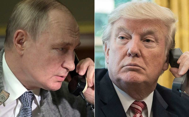 Russian President Vladimir Putin and US President Donald Trump had a two-and-a-half-hour phone call on March 18, 2025. Photo: AFP