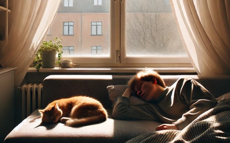 Few people know about tips for napping to help reduce visceral fat. Illustrative photo designed by AI