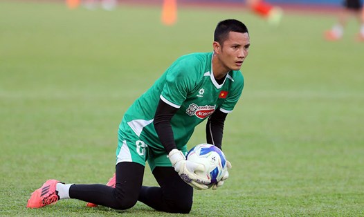 Đình Triệu bình phục chấn thương và có thể ra sân trận gặp Campuchia. Ảnh: Thanh Vũ