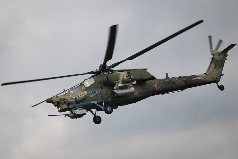 Russia's Mi-28 " Night hunter" helicopter. Photo: AFP