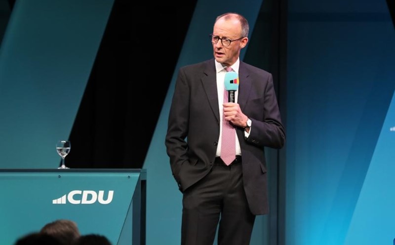 German future Chancellor Friedrich Merz said that the 3 billion euro aid package for Ukraine will be disbursed in the coming time. Photo: Xinhua