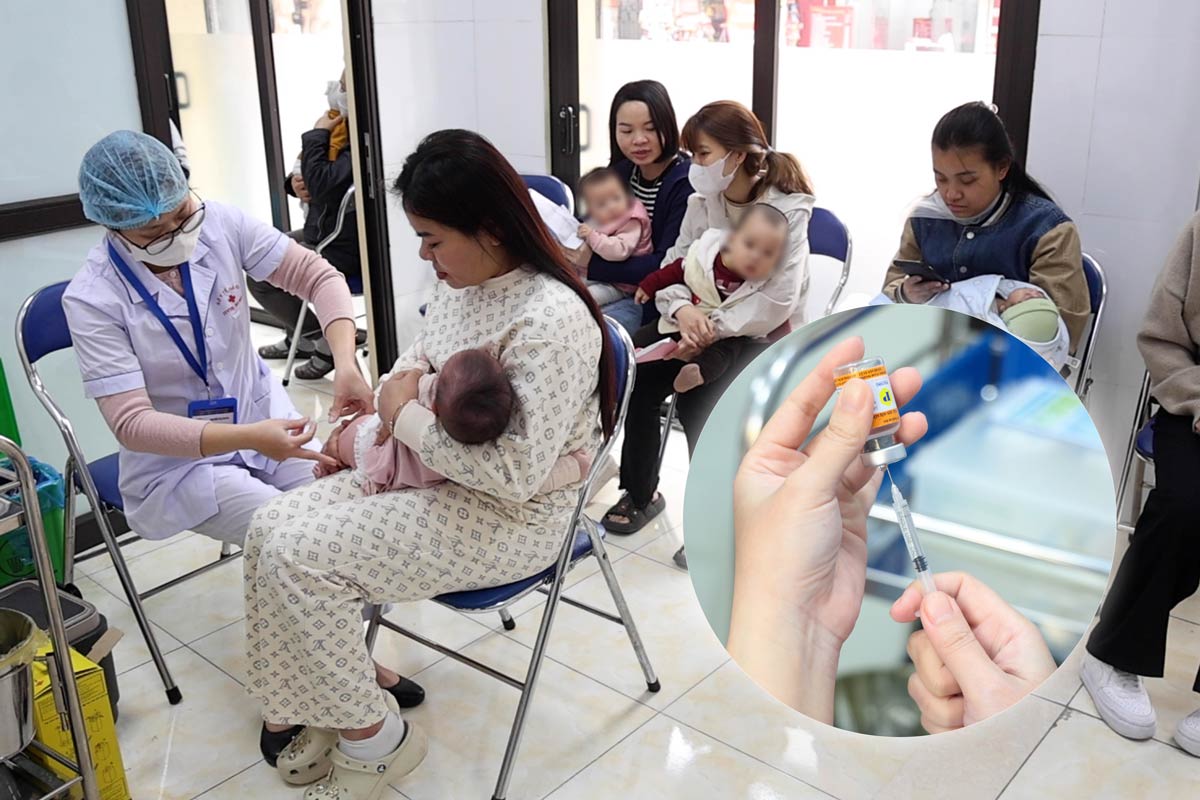 Measles vaccination in Ba Dinh district, Hanoi.