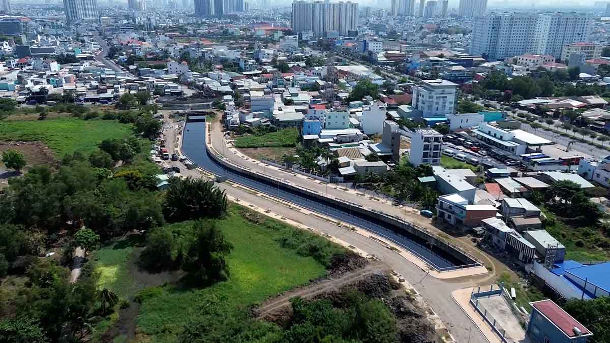 The Ba Tieng canal renovation project is about to be completed, ready to be inaugurated and put into use before April 30, 2025. Photo: Anh Tu
