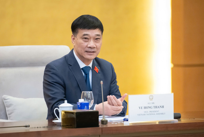 Vice Chairman of the National Assembly Vu Hong Thanh hopes that in the coming time, many Vietnamese enterprises will invest in the US. Photo: Nghia Duc