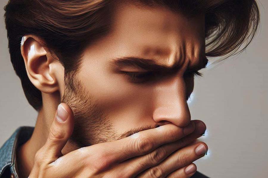 Eating too much protein can cause bad breath. Photo: Ai