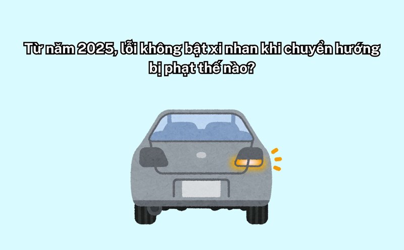From 2025, cars changing direction without signals can be fined up to 22 million VND. Graphics: Vy Vy