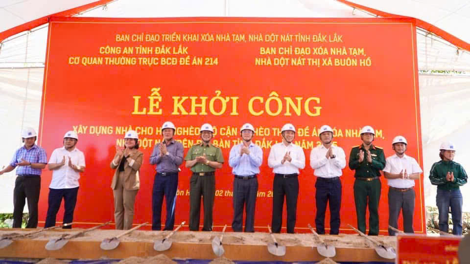 Tinh Dak Lak phan dau xay dung 4.285 can nha cho ho ngheo, can ngheo trong nam 2025. Anh: Bao Trung