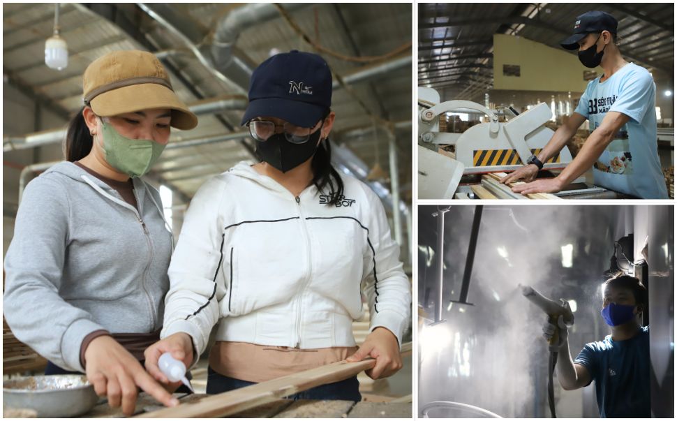 Workers have contributed many initiatives to help Viet My Binh Dinh Production and Trading Company Limited increase productivity and reduce costs. Photo: Hoai Luan