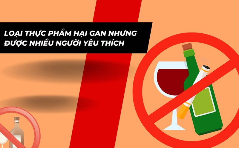 Drinking too much alcohol is at risk of destroying liver structure. Graphic photo: Ha My