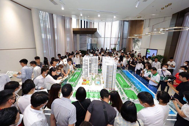 The real estate market is currently on the decline, and the housing supply in Ho Chi Minh City is increasingly narrowing. Photo: Bao Chuong