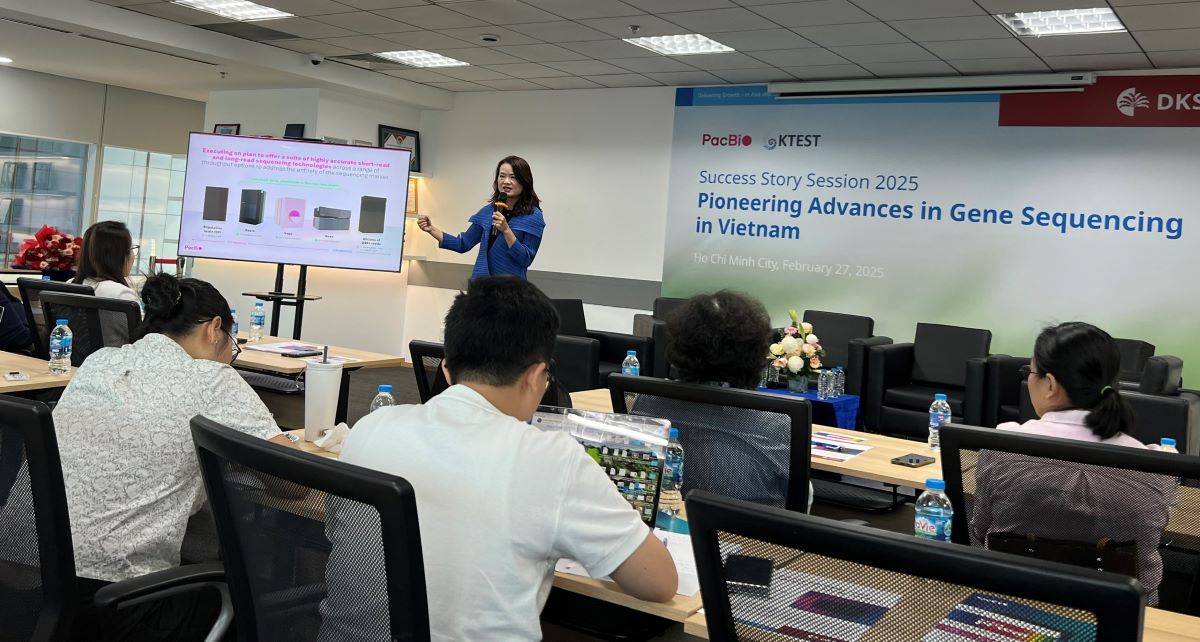 DKSH cooperated with PacBio and K Test to organize an event with the theme " Pioneering breakthrough in gene prediction in Vietnam". Photo: Vinh Phu