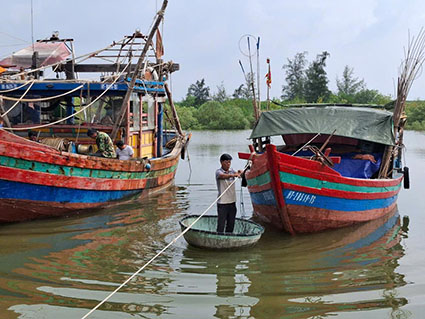 In Ha Tinh, fishing unions still have a lot of room to develop union members. Photo: Tran Tuan