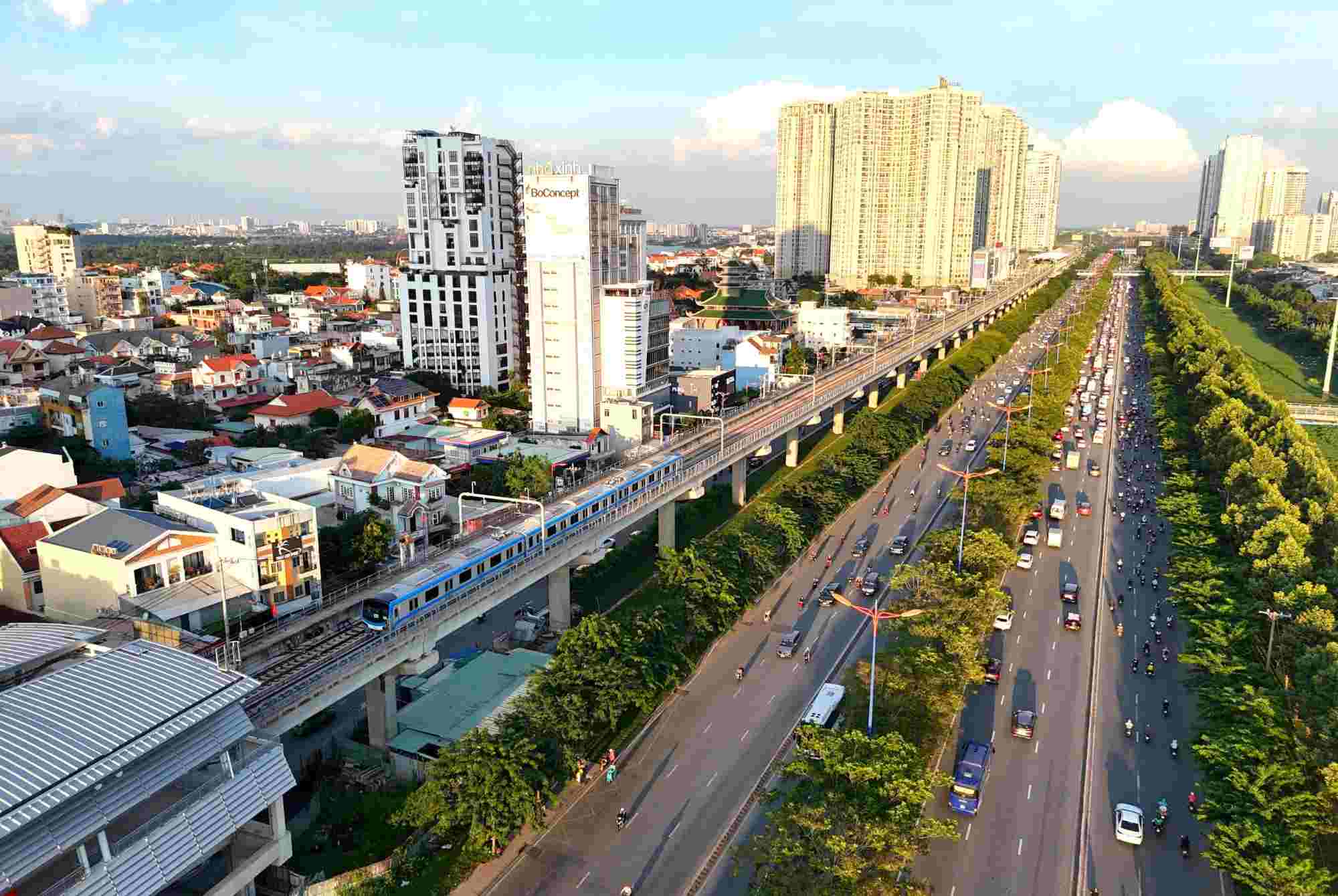 Ho Chi Minh City will build a compact urban area around metro stations. Photo: Anh Tu