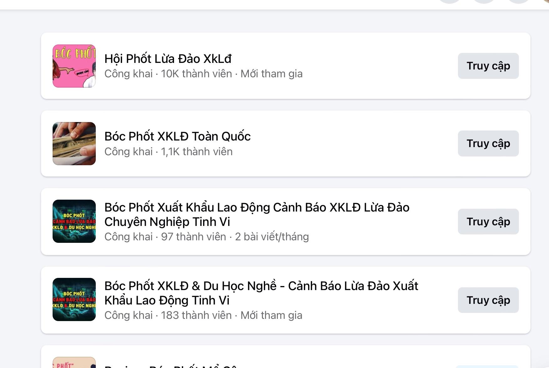 Sở dĩ xuất hiện những hội nhóm này cũng là bởi thực tế đã có quá nhiều người bị 
lừa đảo xuất khẩu lao động.  Ảnh: Hương Nha