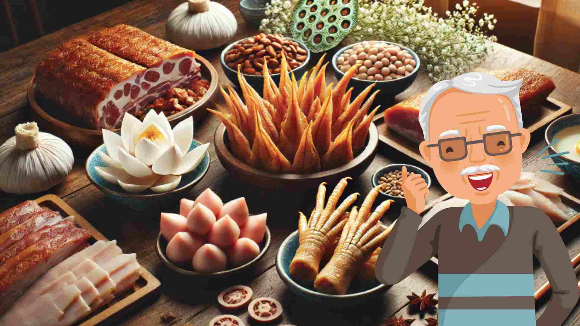 Collagen-rich foods are good for the elderly. Photo AI