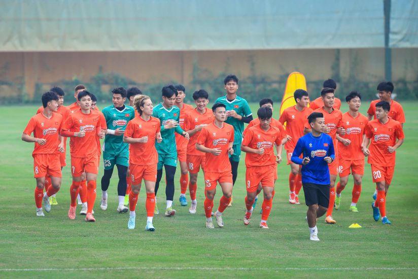 U22 Vietnam aims to screen for forces through the 2025 CFA Team China friendly tournament. Photo: Minh Dan