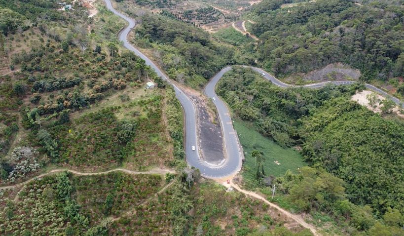 The transport project connecting Dak Nong and Lam Dong will promote local economic development. Photo: Long Vu