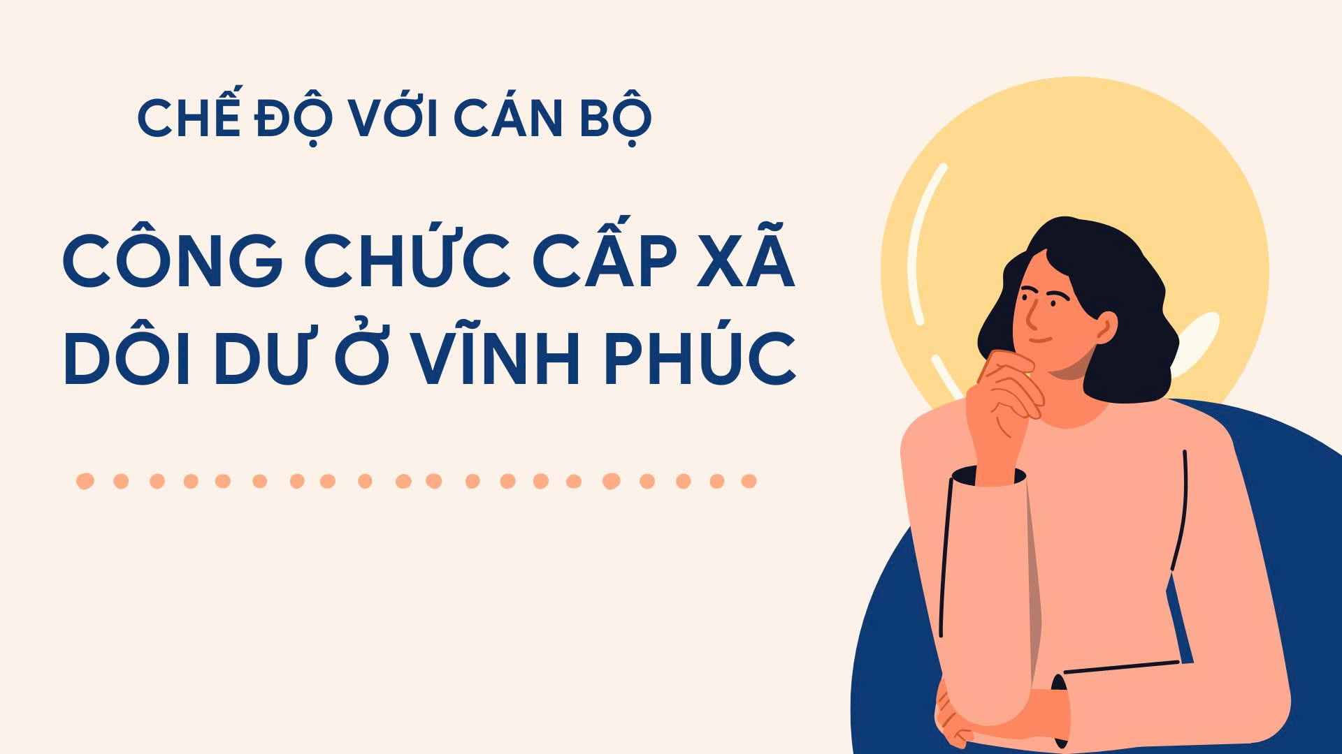 Regime for redundant commune-level cadres and civil servants in Vinh Phuc.