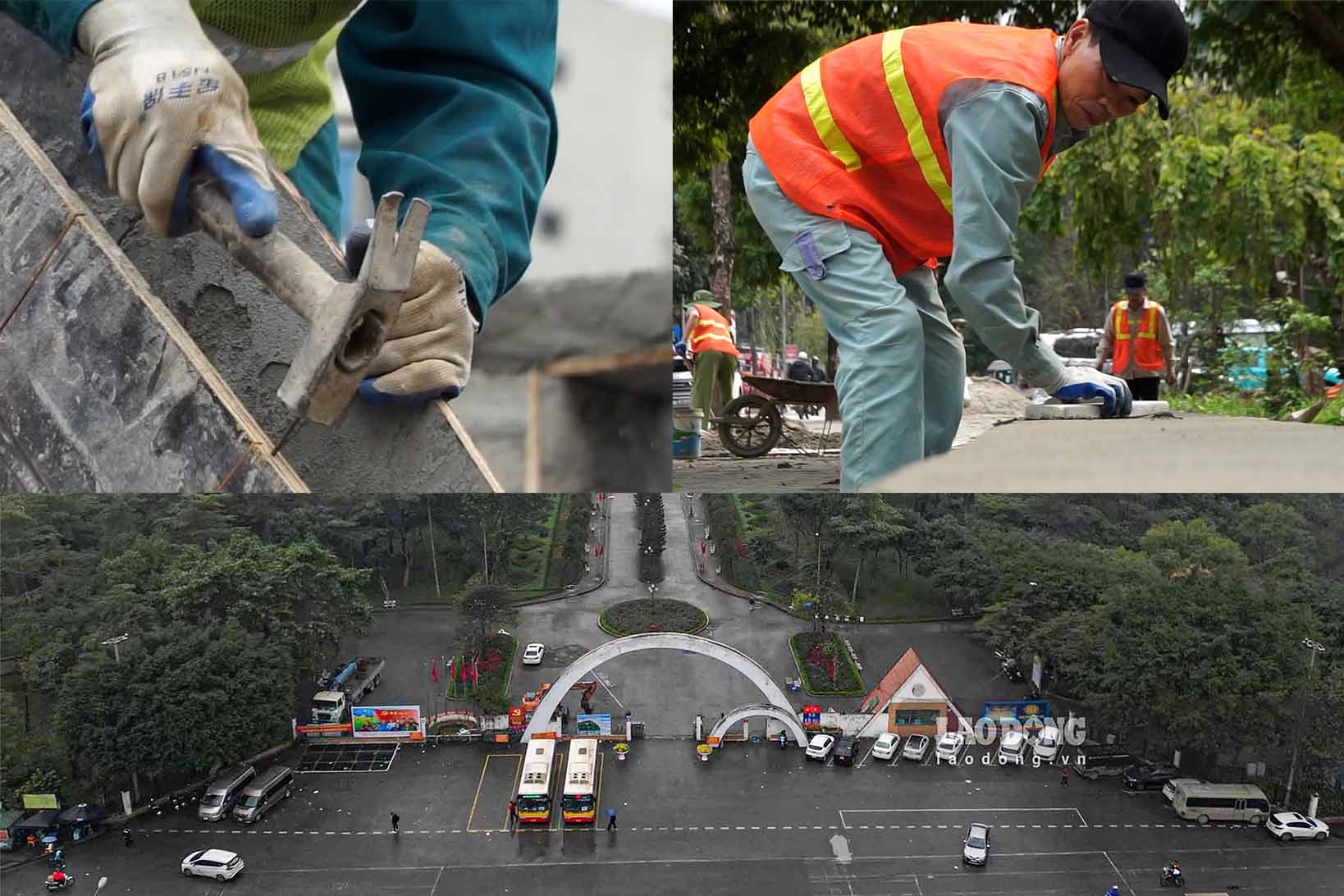 Accelerating renovation, Cau Giay Park is airy after fencing