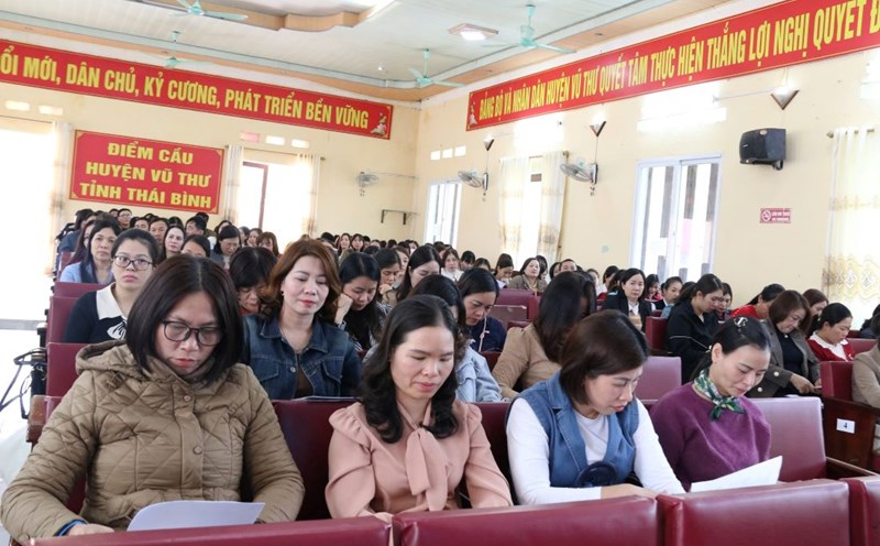 Trade Union officials attending the training conference. Photo: Ba Manh