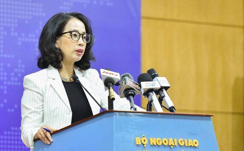 Spokesperson of the Vietnamese Ministry of Foreign Affairs Pham Thu Hang said that many cooperation projects between Vietnam and the US in the field of overcoming the consequences of war are continuing to be implemented or restarted. Photo: Nhat Ha