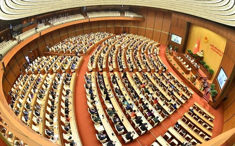 The National Assembly will meet to pass a resolution to merge provincial-level administrative units in the coming time. Illustrative photo: Quochoi.vn